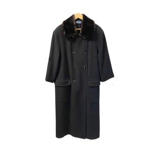 VINTAGE - LONG DOUBLE BREASTED WOOL COAT